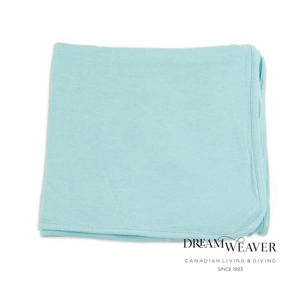 Bamboo Swaddle Blanket | Jellybean Blue